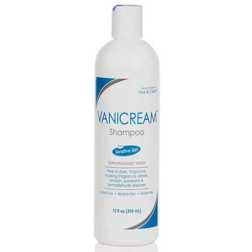 Vanicream Shampoo for Sensitive Skin Dermatologist Tested Free of Dyes Fragrance Parabens and Formaldehyde Releasers Sulfate-Free 12 fl oz (Pack of 1)