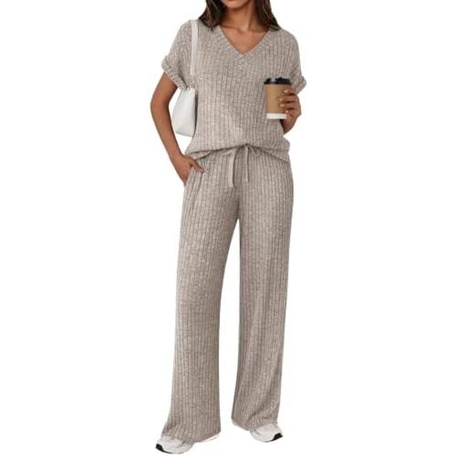 LILLUSORY Womens 2 Piece Lounge Sets 2026 Summer Vacation Outfits Airport Travel Resort Wear Beach Matching Spring Sweatsuit