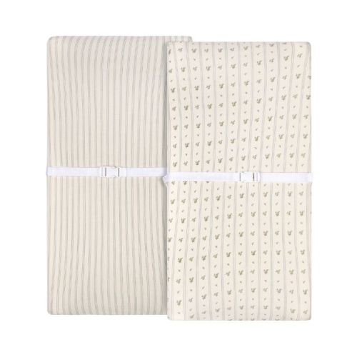Ely's & Co. Baby Changing Pad Cover - Cradle Sheet 100% Combed Jersey Cotton for Baby Boy 2 Pack