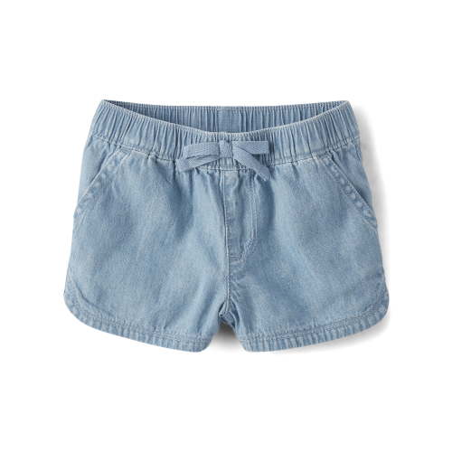 The Children's Place Baby and Toddler Girls Denim Pull-On Short Sizes, 6M-5T