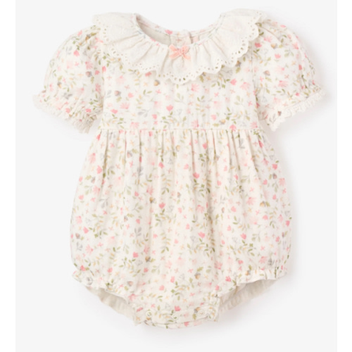 Folklore Floral Organic Muslin Bubble – Elegant Baby