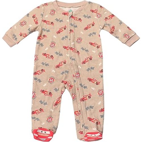 Magic Threadz Disney Clothes Baby Boys Quilted Footed Coveralls – Toy Story, Cars, Winnie the Pooh & Spiderman Infant (0/9M)