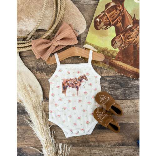 The Goodhorse Floral Pointelle Onesie/Tank (Baby/Toddler) – theFRINGEDpineapple