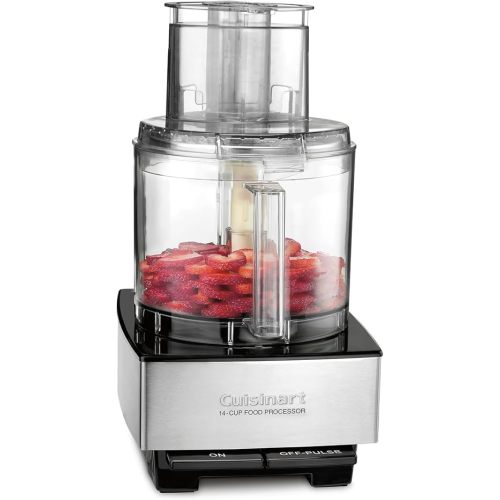 Cuisinart Food Processor 14-Cup Vegetable Chopper for Mincing, Dicing, Shredding, Puree & Kneading Dough, Stainless Steel, DFP-14BCNY