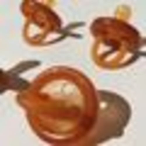 Natural Rubber Soother - Orthodontic twin pack - Reusable Case - Small (0-6 months)