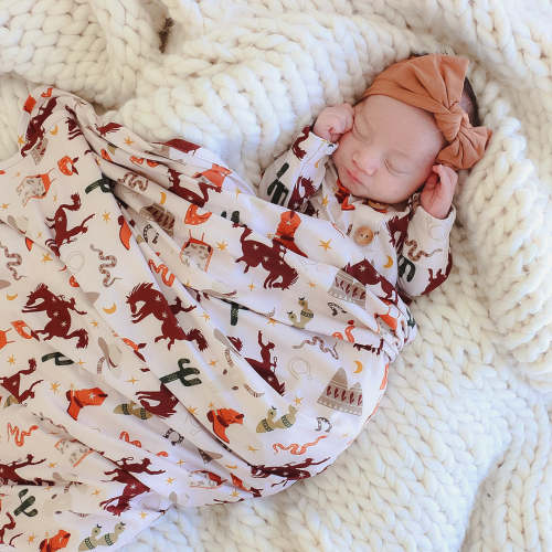 Giddy Up Oversized Swaddle Blanket