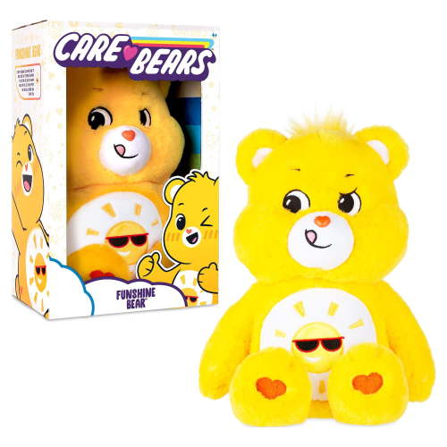 "Care Bears Funshine Bear 14"" Plush - Soft Huggable Stuffed Animal"