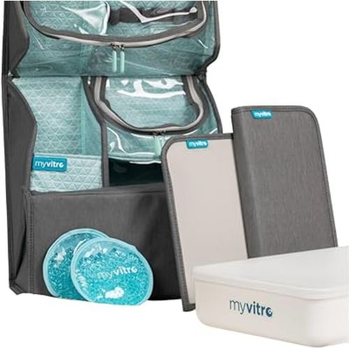 The Deluxe IVF Support Kit from MyVitro | Great IVF Gift | IVF Organizer | 6 Products | IVF Must Haves | White Color