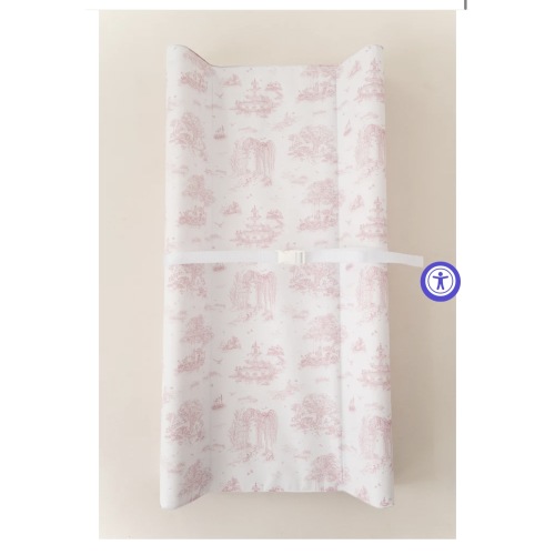 Spring Toile Pink Contour Change Pad | The Gilded Bird – The Gilded Bird US