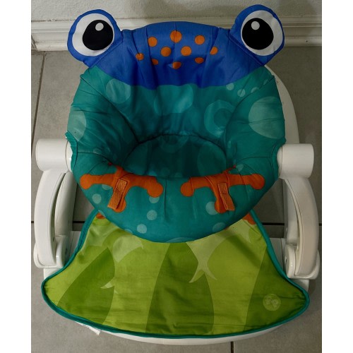 Fisher-Price Baby’s Sit-Me-Up Floor Seat Multicolor Frog Design Portable Bfb07