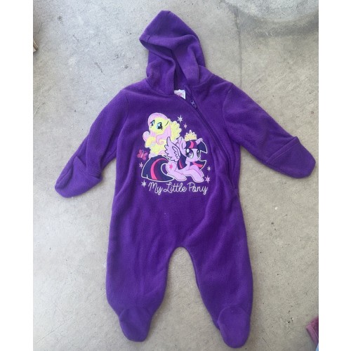 Y2K  My Little Pony Baby Girls Clothes SZ 0-3M Full Zip Fleece 2015