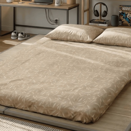 Zonli 100% Cotton Futon Mattress Cover – Fits 2.5" & 4" FULL SIZE