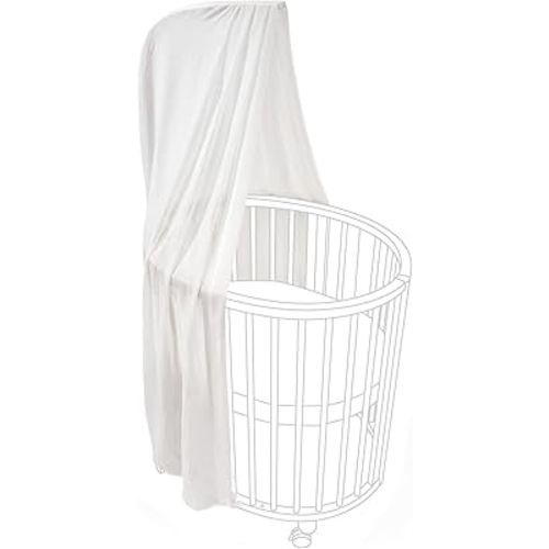 Stokke Sleepi Canopy V3, White - Create a Cozy, Calm Environment for Baby - Easy to Assemble - Lightweight Fabric - Compatible with Sleepi Mini & Bed