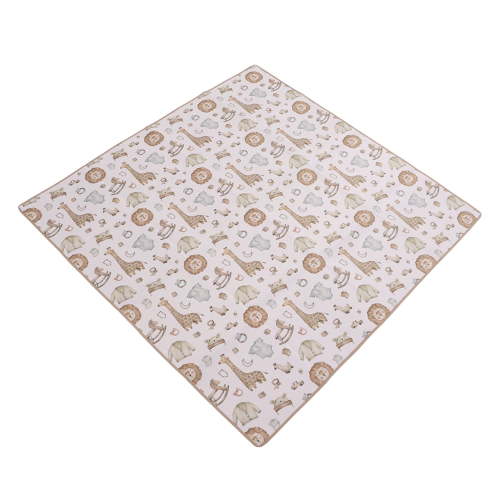 Baby Highchair Floor Mat Soft Cute Cartoon Animal Pattern Waterproof Food Spill Mess Mat For Home, Highchair Mat, Waterproof And Pollution -Proof Anti-Slip Ground Pad Baby Dining Chair Mat
