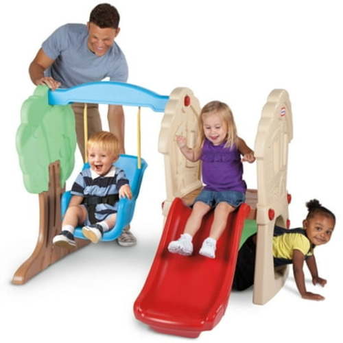 Little Tikes Hide and Seek Climber and Swing Playset, for Ages 3+, Multi-Color