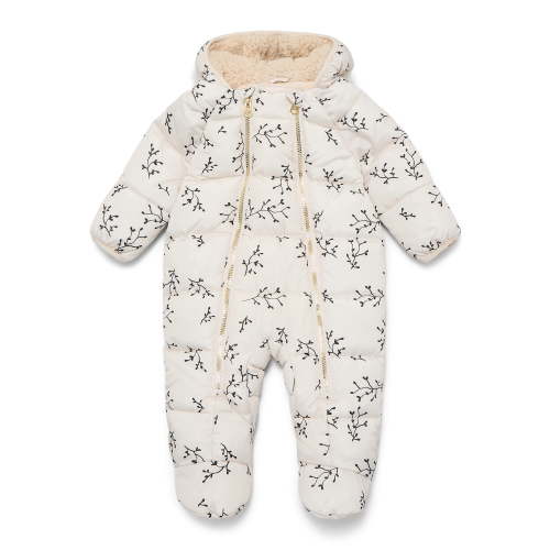 Jessica Simpson Baby Girls' Print Pram with Fleece Lined Hood, Sizes 0M-12M
