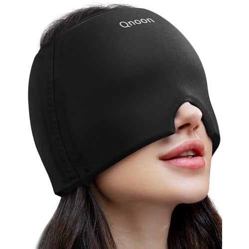Migraine Relief Cap, Headache Relief Cap Mask Products, Cooling Odorless Gel Ice Head Wrap for Tension, Stress,Hangover & Puffy Eyes