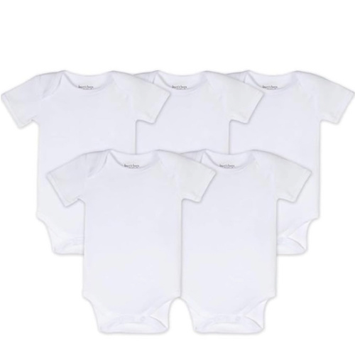 Burt's Bees Baby Bodysuits, Short Sleeve and Long Sleeve One-Pieces, 100% Organic Cotton