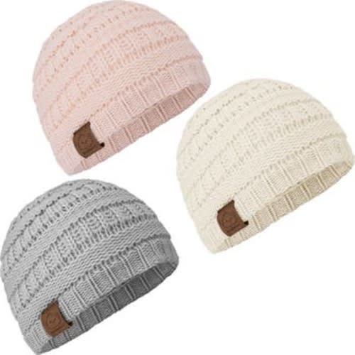 3-Pack Warmzy Baby Beanies, Small