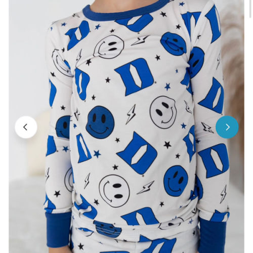 Duke University® Blue Smiley Toddler PJs – Monkeeroos