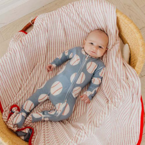 Convertible Zip-Up Footie Pajama - Slugger