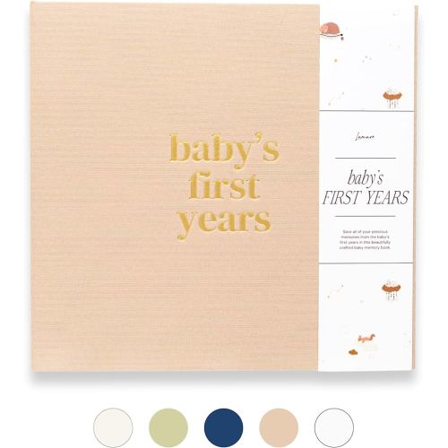 Lamare Baby First Year Book – Baby Memory Book for Girls & Boys - Baby Milestone Book from Pregnancy to Childhood – Cute Baby Book Keepsake Gift