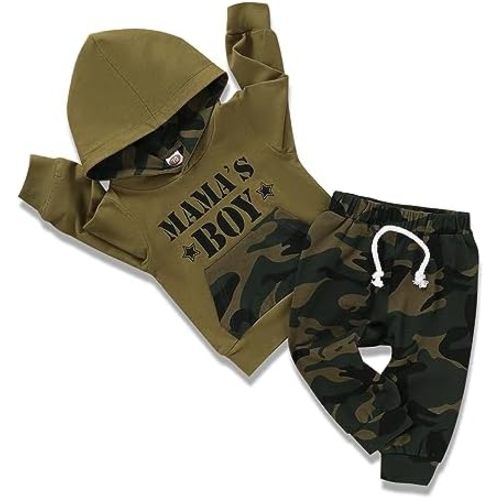 Toddler Baby Boy Clothes Infant Newborn Boy Outfit Long Sleeve Hoodie Sweatshirt Pants Fall Winter Clothes Set