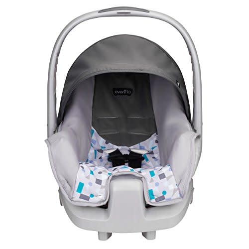 Evenflo Nurture Infant Car Seat, Teal Confetti
