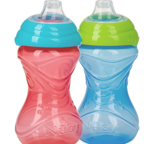 Clik-It Soft Spout Easy Grip Sippy Cup (2 Pack)