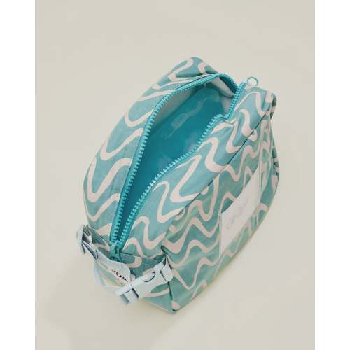 Baby Bottle Cooler Bag For Breast Milk Storage Fits Inside Diaper Bag | Ocean Waves - Storq by Kindred Bravely