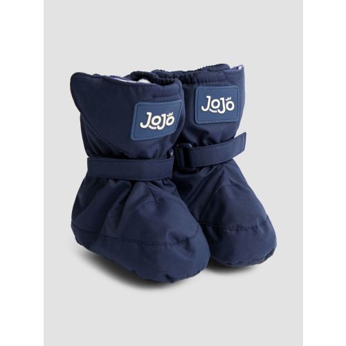 JoJo Maman Bébé Navy Blue Waterproof Fleece Lined Baby Booties