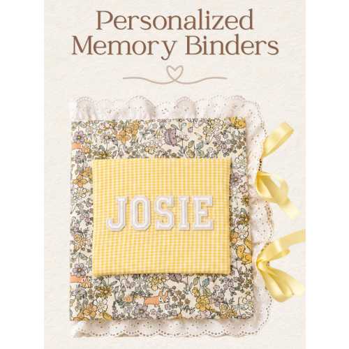 Handmade Personalized Memory Binder
