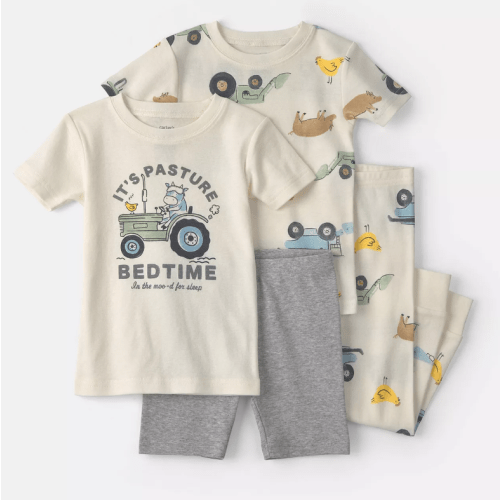 Baby & Toddler Boy Carter's 4-Piece Pajama Top & Pajama Bottoms Set, 12 Months