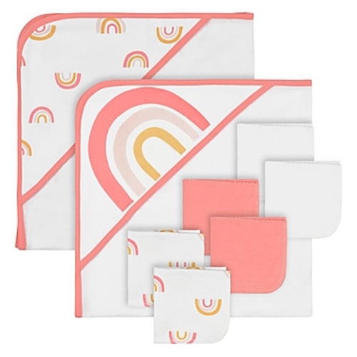 mighty goods™ 8-Piece Hooded Towel and Washcloth&nbsp;Set in Rainbow