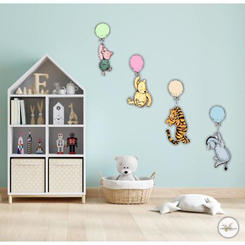 Vintage Classic Pooh and Friends Wall Decals/Wall Stickers/Home decoration/DYI project/peel and stick/Nursery/kids room