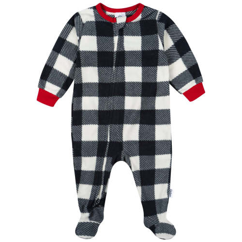 Baby & Toddler Neutral Gingham Footed Fleece Pajamas – Gerber Childrenswear