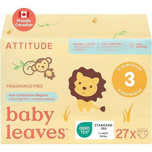 ATTITUDE Eco-Conscious Disposable Diapers