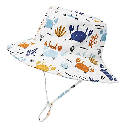 Baby Sun Hat Baby Boy Hats Toddler Hat UPF 50+ Bucket Hat for Baby Girls Infant Beach Hat with Wide Brim Kids Caps