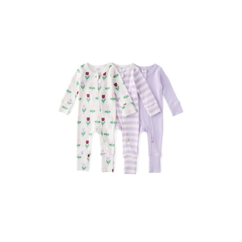 The 3Pk Remi Long Sleeve Zip Romper