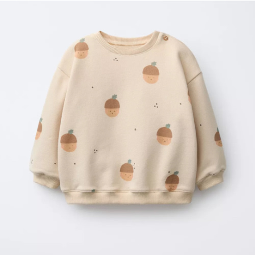 PRINTED SWEATSHIRT - Ecru | ZARA United States