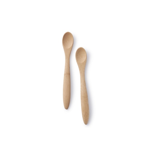 Bamboo Baby Feeding Spoons | Set of 2 | 6M+ | FSC-Certified | BPA-Free | bambu