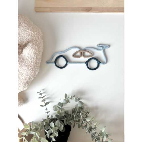 Racing car nursery handmade wall decor kids room wall Hanging baby nursery or playroom