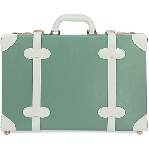 Unitravel Baby Keepsake Case, Handmade Memory Storage Box, Newborn Keepsake Box, Vintage Suitcase for Baby Shower, Baptism, Naming Ceremony or Birthday