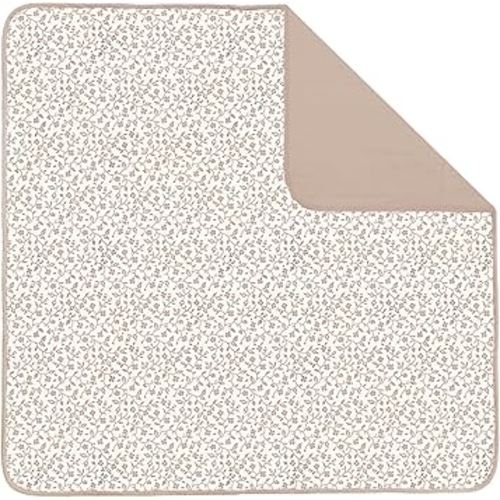 Toddlekind Portable Baby Mat, Organic Cotton 47" x 47, Portable, playpen mat, Travel, Indoor/Outdoor mat, for Babies/Toddlers, 0m+ (Earthen)