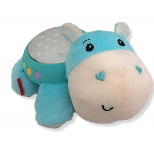 Fisher-Price Hippo Projection Soother, Blue