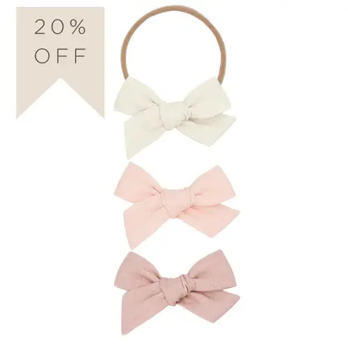 Classic Bow 3 Pack: Ballet Headbands