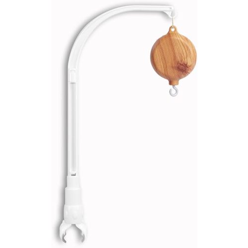 Crib Mobile, HI Baby Moment 23-Inch White Baby Mobile with Music Box, 12 Lullabies, Rotary Crib Mobile Motor with Rotating Hook, Volume Adjustable & Adjustable Claw Part