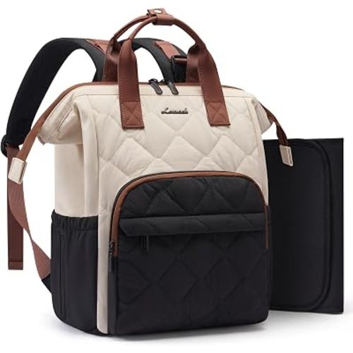 LOVEVOOK Diaper Bag Backpack, Baby Bag for Girl Boy with Changing Pad, Diaper Backpack for Mom Dad with Stroller Buckles