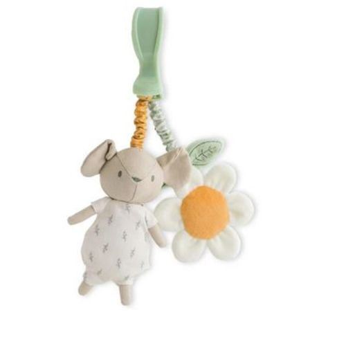 SARO "Spring Cottage" Pull Down Rattle: Soft Plush Sensory Toy for Baby Development & Hand-Eye Coordination