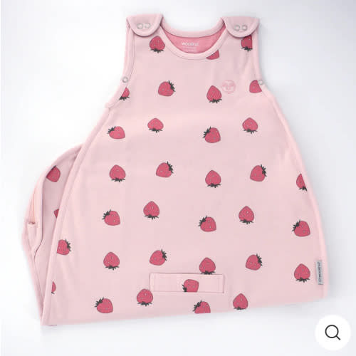 4 Season® Ultimate Baby Sleep Bag, Merino Wool & Organic Cotton, Strawberry